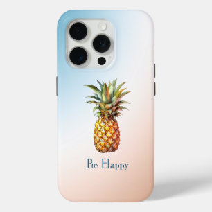 Coque iPhone 15 Pro Aqua Cream Joyeux ananas tropical