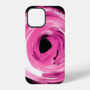 Coque iPhone 12 Aquarelle abstraite rose