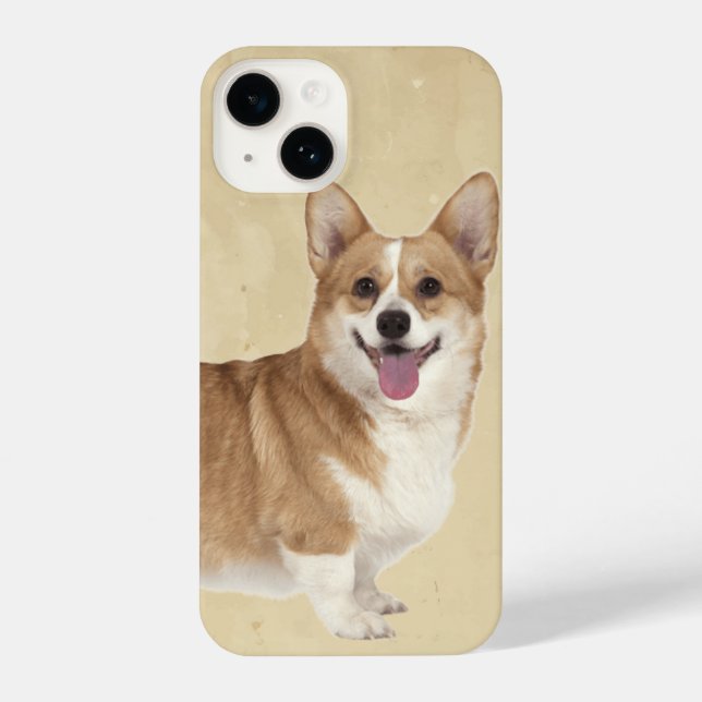 Coque iPhone Aquarelle Corgi Chien Animaux Animaux Animaux (Verso)