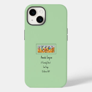 Coque Pour iPhone 14 Aquarelle Danse romantique africaine Abstraite