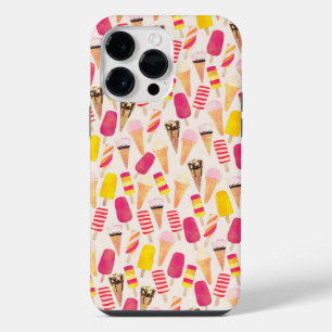 Coque Pour Pour iPhone 14 Pro Max Aquarelle douce été crème glacée