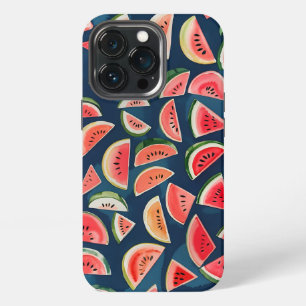 Etui iPhone 13 Pro Aquarelle été Watermelon Slices Patten