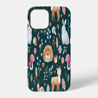 Coque iPhone 12 Aquarelle Fairy Forest Motif pour enfants