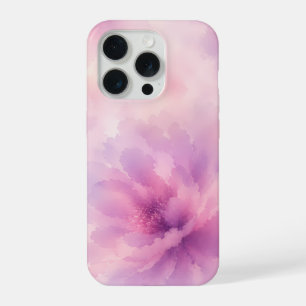 Coque iPhone 15 Pro Aquarelle Fleur de Lavande Rose Abstrait