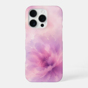 Coque iPhone 16 Pro Aquarelle Fleur de Lavande Rose Abstrait