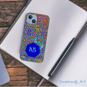 Coque Pour iPhone 14 Aquarelle géométrique sauvage colorée Art