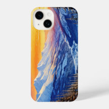 aquarelle hiver matin Téléphone Case