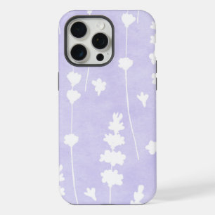 Coque iPhone 15 Pro Max Aquarelle Lavande Motif sans couture