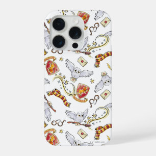 Coque iPhone 15 Pro Aquarelle motif GRYFFINDOR™ Hedwig