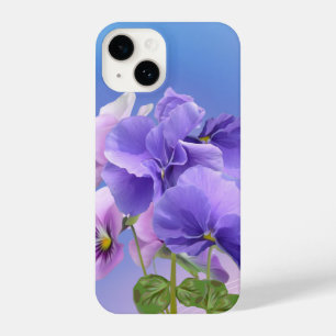 Coque Pour iPhone 14 Aquarelle Pansy Garden Fleur Floral Art
