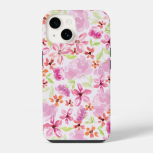 Coque Pour iPhone 14 Aquarelle romantique Floral Téléphone boîtier