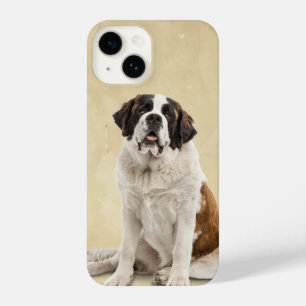 Coque Pour iPhone 14 Aquarelle St Bernard Chien Animaux Animaux Nature