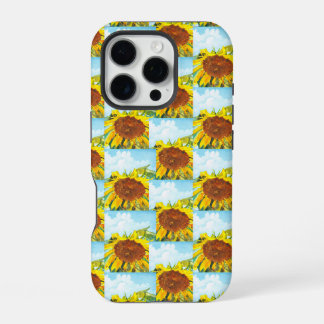 Coque iPhone 16 Pro Aquarelle Sunflower été