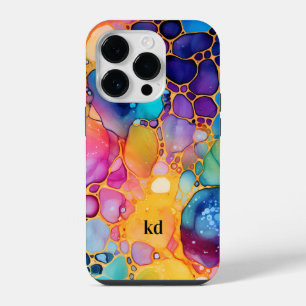 Coque Pour iPhone 14 Plus Aquarelles d'alcool coloré arrière - plan