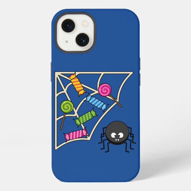 Coque iPhone Araignée attrapeuse de bonbons (Verso)