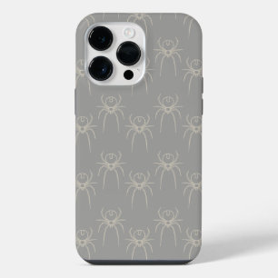 Coque Pour Pour iPhone 14 Pro Max Araignée - Gris Fantôme et Blanc Os