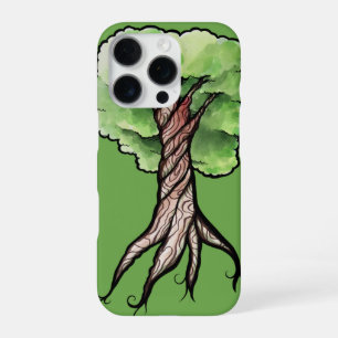 Coque iPhone 16 Pro Arbre aquarelle