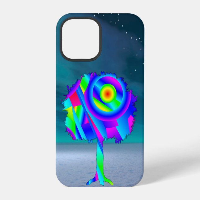 Coque iPhone Arbre arc-en-ciel (Verso)