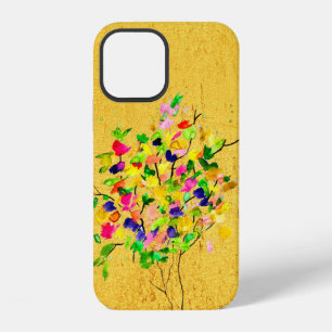 Coque iPhone 12 Arbre coloré à l'aquarelle