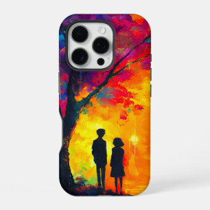 Coque iPhone 16 Pro Arbre coloré d'amour