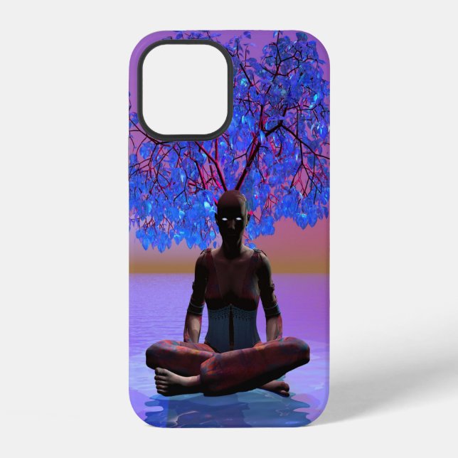 Coque iPhone Arbre de méditation (Verso)