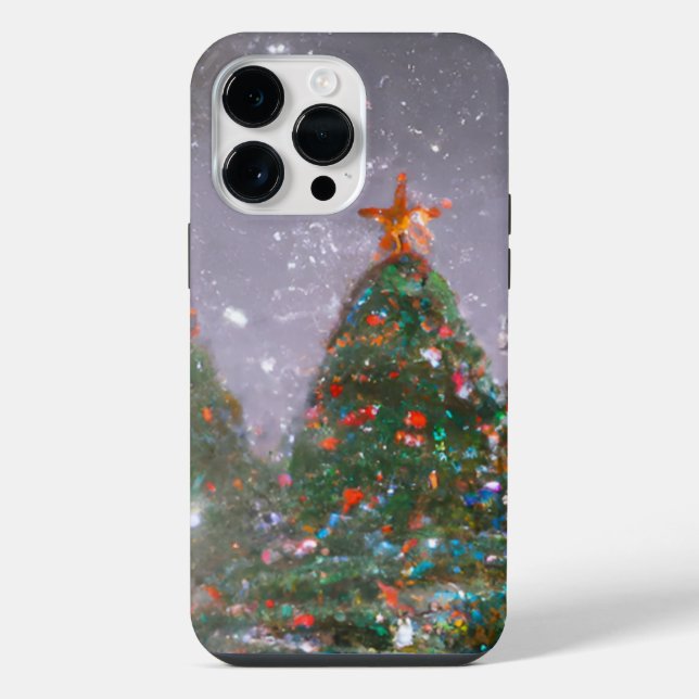 Coque iPhone Arbre de Noël (Verso)