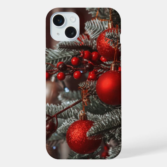 Coque iPhone Arbre de Noël (Verso)