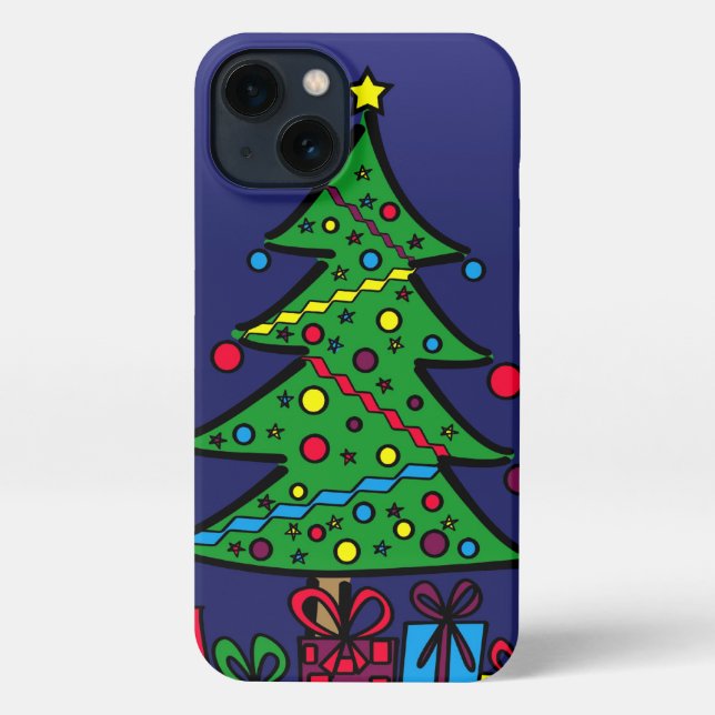 Coque iPhone Arbre de Noël (Verso)