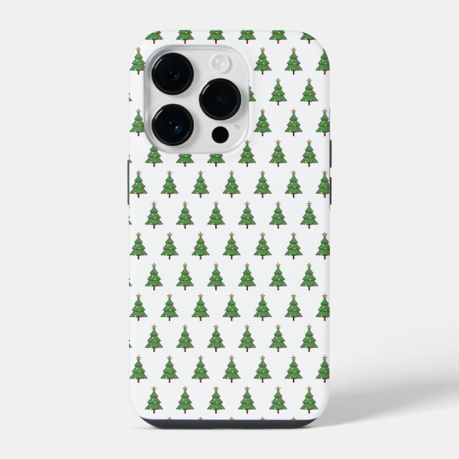 Coque iPhone Arbre de Noël adorable (Verso)