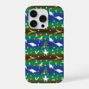 Coque iPhone 15 Pro Arbre de Noël dinosaure