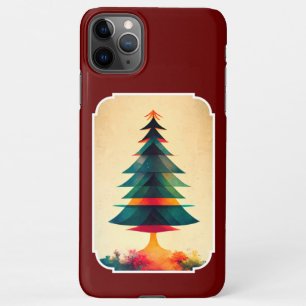 Coque iPhone 11Pro Max Arbre de Noël Joyfull Design géométrique