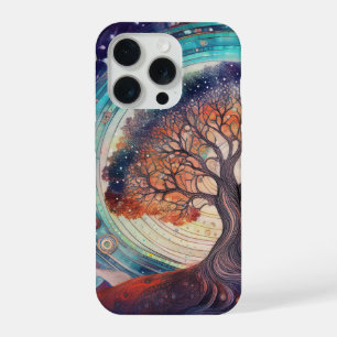 Coque iPhone 15 Pro Arbre de Vie, Amour Éthéré Rencontre la Nature