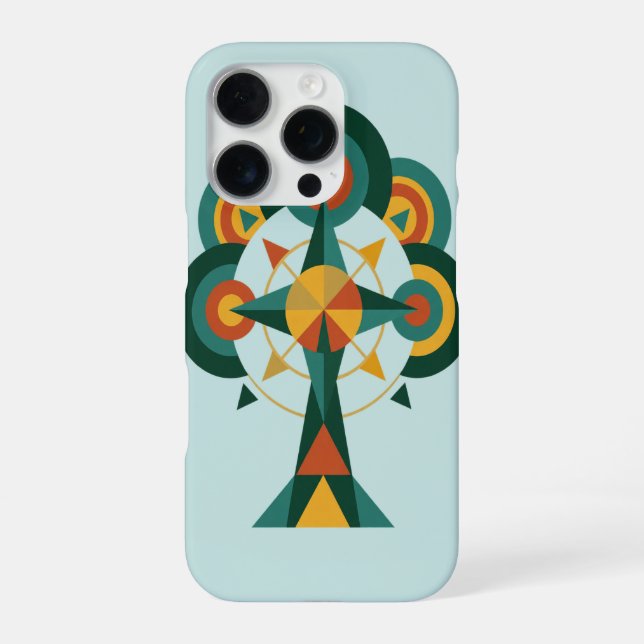 Coque iPhone Arbre de Vie Boho Mandala Art (Verso)