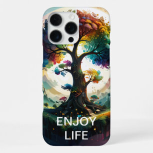 Coque iPhone 16 Pro Max Arbre de vie fantaisiste esthétique capricieux