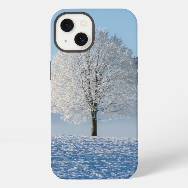 Coque iPhone Arbre d'hiver (Verso)