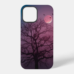 Coque iPhone 12 Pro Arbre élégant à thème Halloween effrayant Art de l