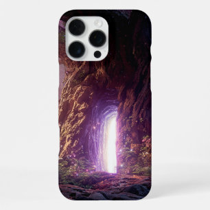 Coque iPhone 16 Pro Max Arbre Enchanté Surréaliste Avec Portail Lumineux
