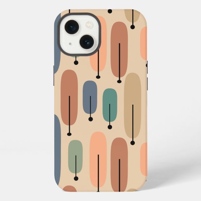Coque iPhone Arbres Atomiques Rétro (Verso)