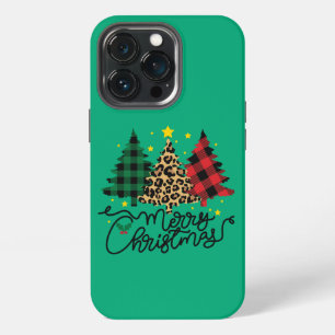 Etui iPhone 13 Pro Arbres de Noël élégants plantés