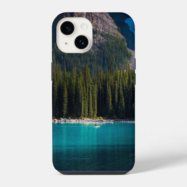 Coque iPhone Arbres, Lac, Paddle (Verso)