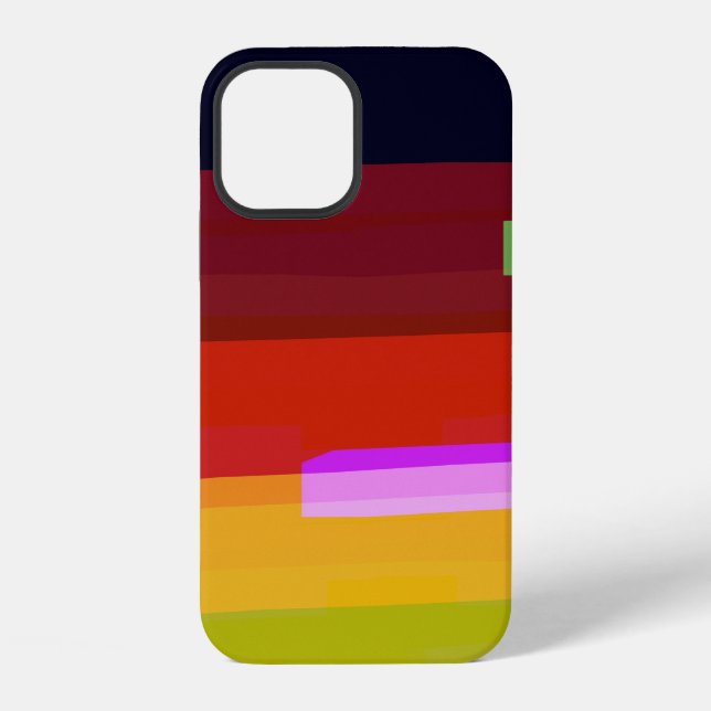 Coque iPhone Arc-en-ciel Abstrait (Verso)