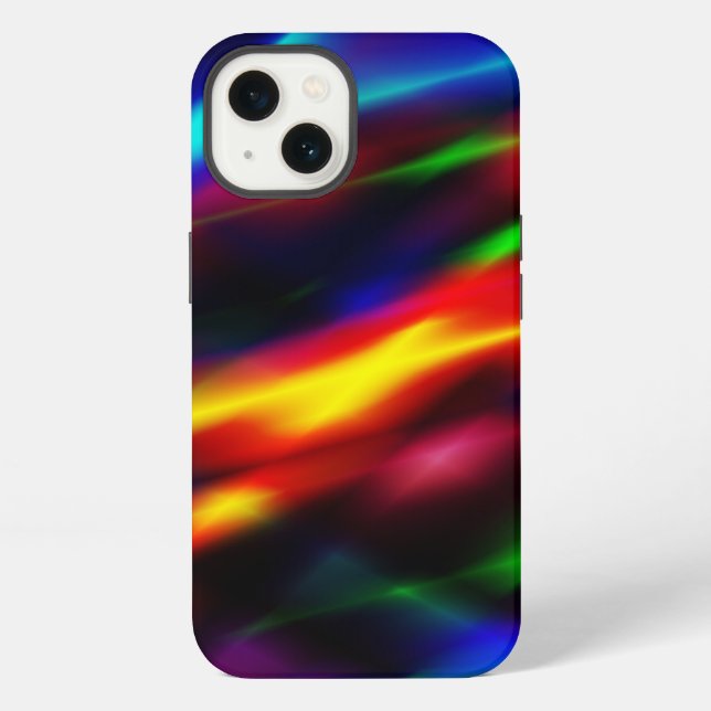 Coque iPhone Arc-en-ciel Abstrait (Verso)