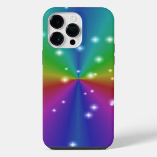 Coque Pour Pour iPhone 14 Pro Max Arc-en-ciel avec des étoiles