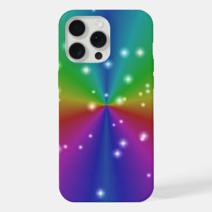 Coque iPhone 15 Pro Max Arc-en-ciel avec des étoiles
