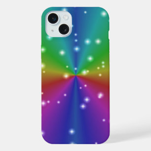 Coque iPhone 15 Plus Arc en ciel avec étoiles