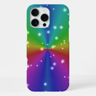 Coque iPhone 16 Pro Max Arc en ciel avec étoiles