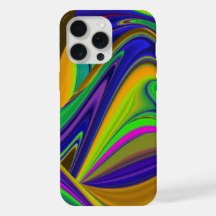 Coque iPhone 15 Pro Max Arc-en-ciel d'été, Arc-en-ciel 3D abstrait