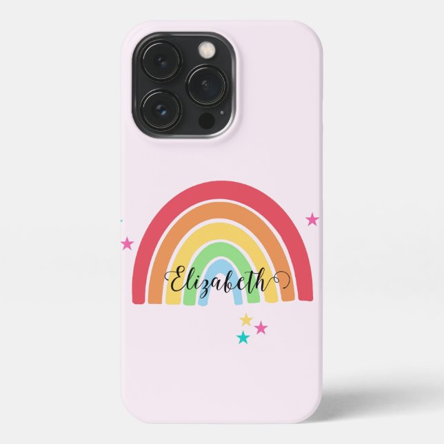 Coque iPhone Arc-en-ciel - Dossier téléphonique personnalisé (Verso)