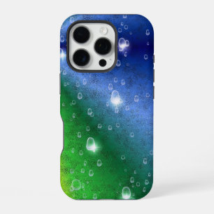 Coque iPhone 16 Pro Arc-en-ciel en cuir de peau d'éléphant Optik & gou
