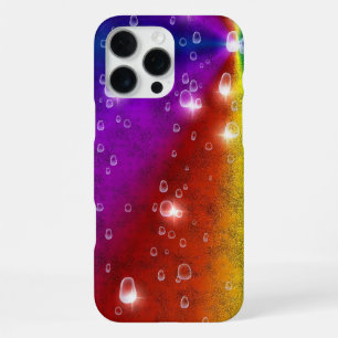 Coque iPhone 16 Pro Max Arc-en-ciel en cuir d'éléphant Optik, Arc-en-ciel